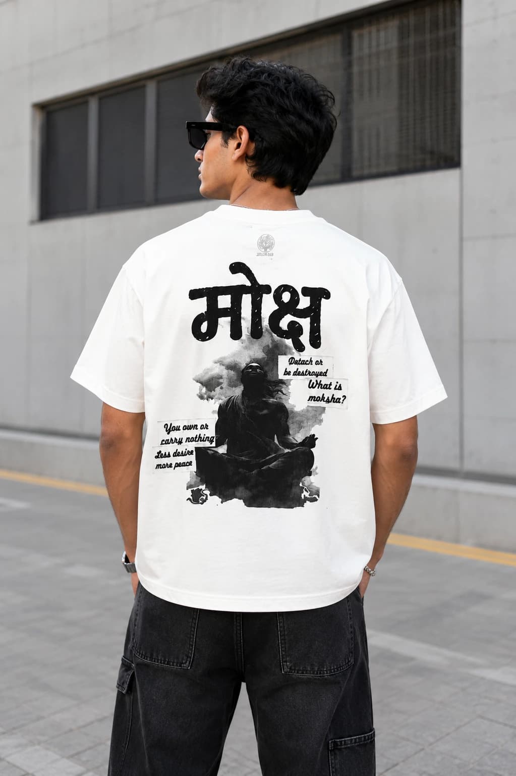 Moksha Back Print Oversized T-Shirt