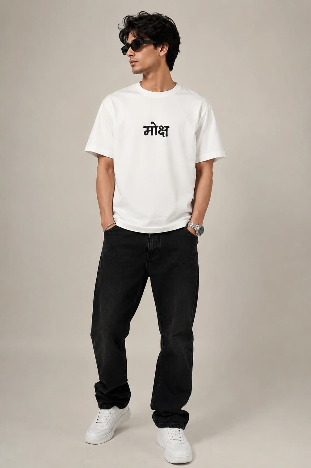 Moksha Back Print Oversized T-Shirt