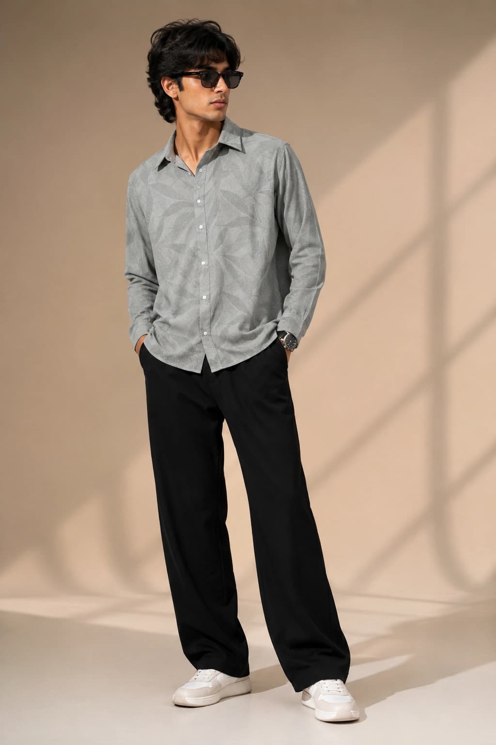 XILAR Premium Linen Shirt – Sage Grey — image 1
